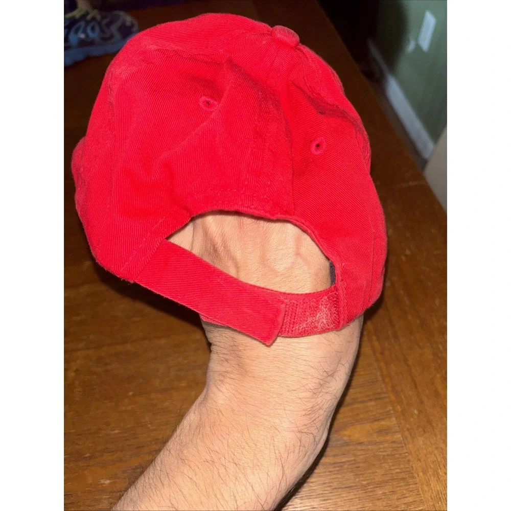 Team MLB Cincinnati Reds Baseball Cap Hat Red Adjustable Hook Loop Dad‎ Hat